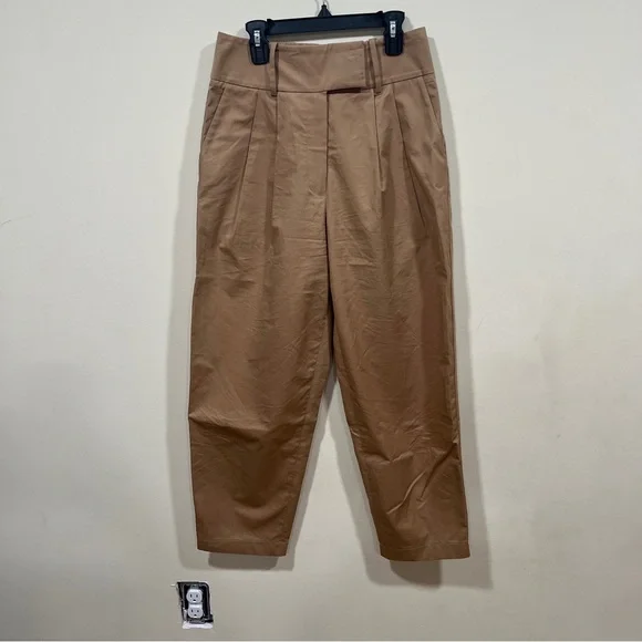ANTHROPOLOGIE EXQUISE tan high rise trousers size XS EUC - Picture 2 of 8